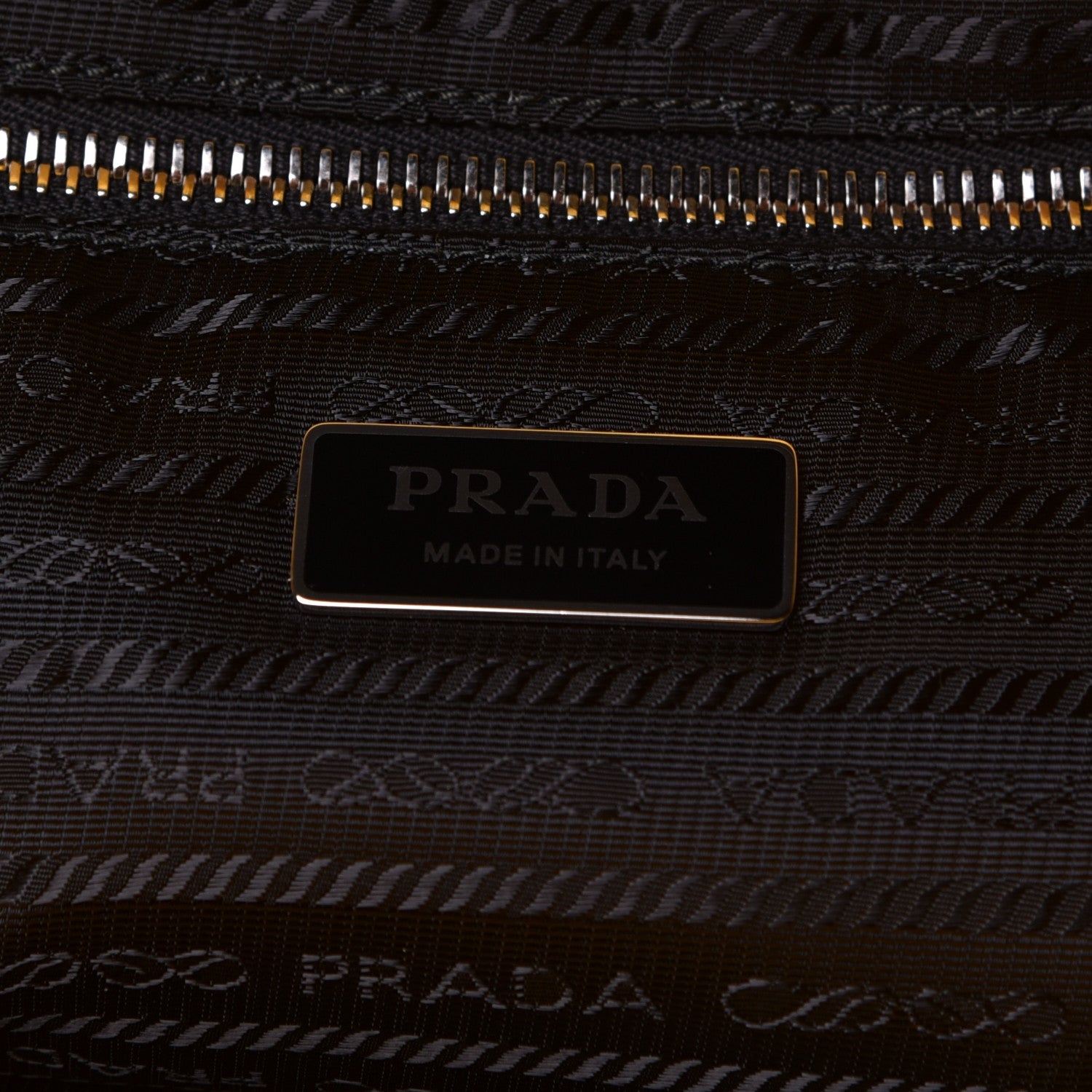 Prada Terry Cloth Tote Bag Giallo Black 3 of 5