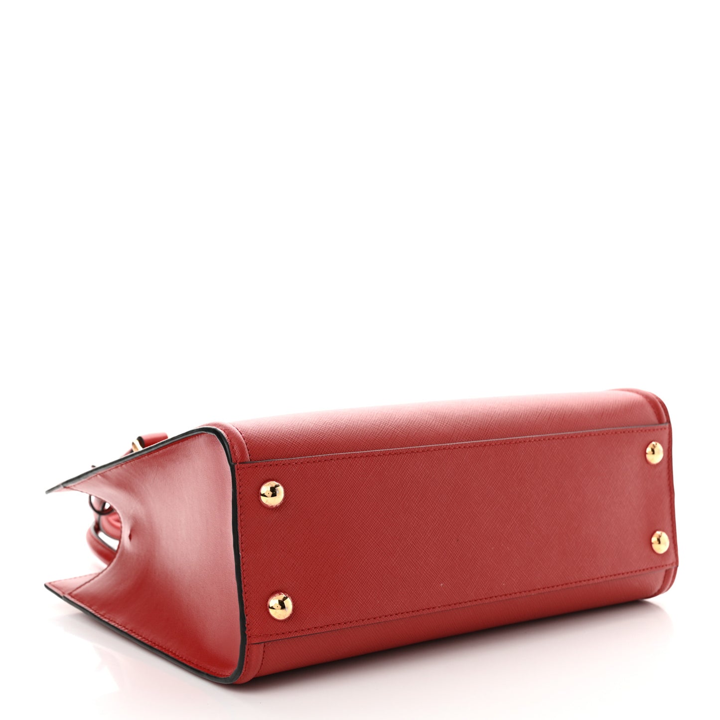 Saffiano Soft Calfskin Large Tote Fuoco