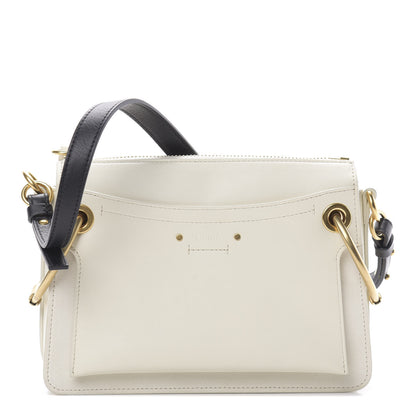 Chloe Calfskin Medium Roy Bag Natural White 1 of 13