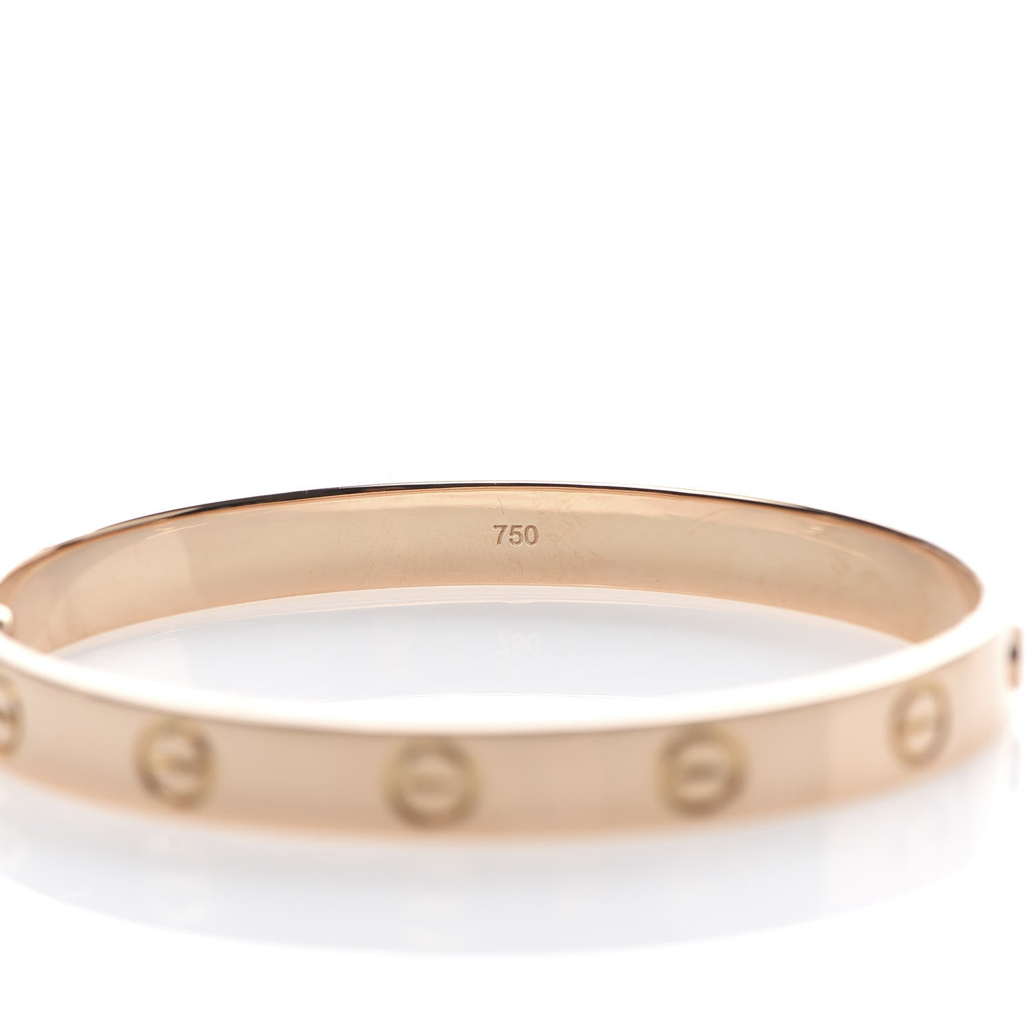 Cartier 18K Pink Gold LOVE Bracelet 16 5 of 7