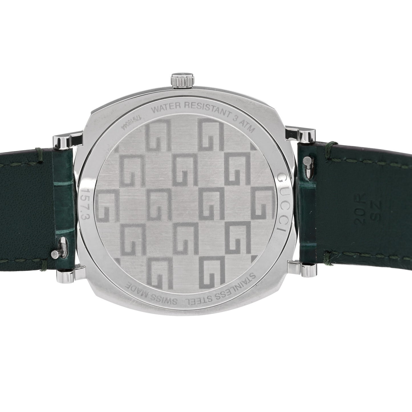 Stainless Steel Alligator 38mm Grip Quartz Watch Green