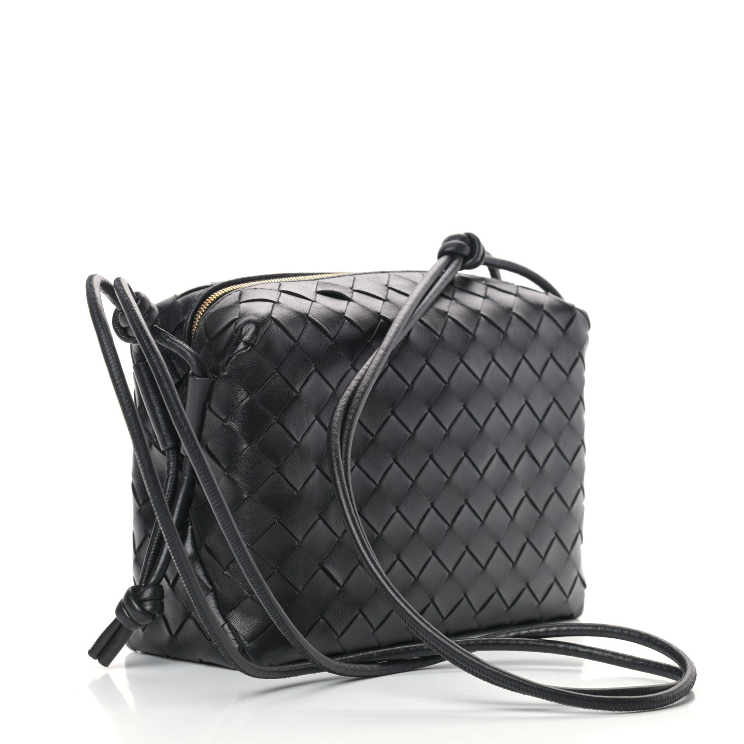 Bottega Veneta Nappa Intrecciato Nodini Mini Crossbody Black 3 of 10
