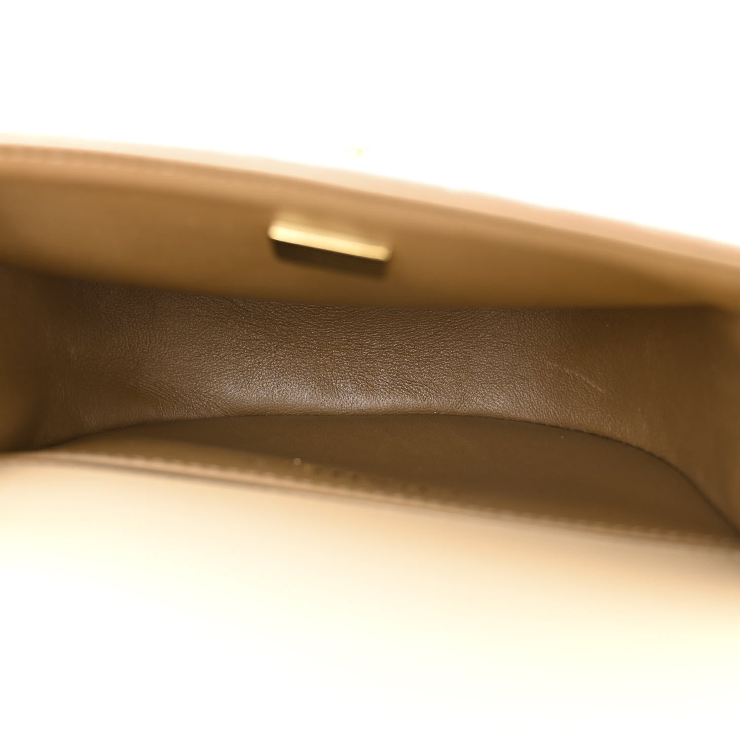 Chanel Velvet Quilted Small Boy Messenger Bag Beige 5 of 10