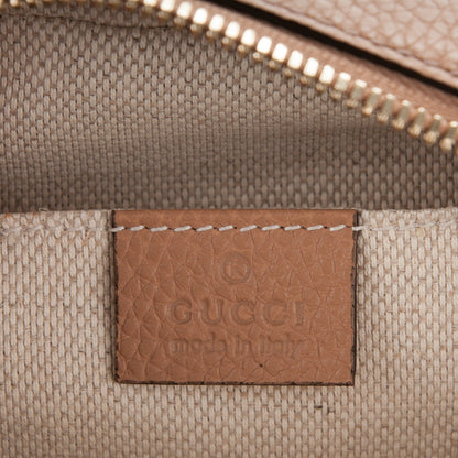Gucci Pebbled Calfskin Small Soho Disco Bag Camelia 6 of 7
