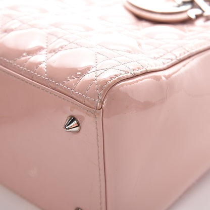 Christian Dior Patent Cannage Medium Lady Dior Rose Clair 19 of 25