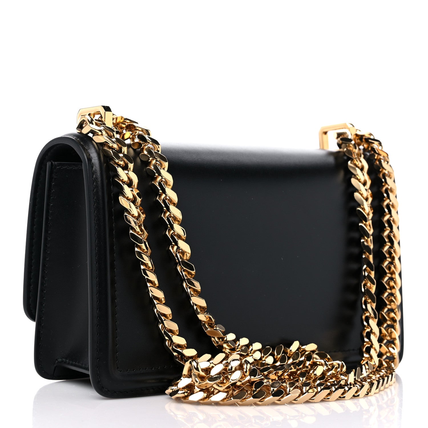 Burberry Calfskin Mini TB Bag Black 3 of 9
