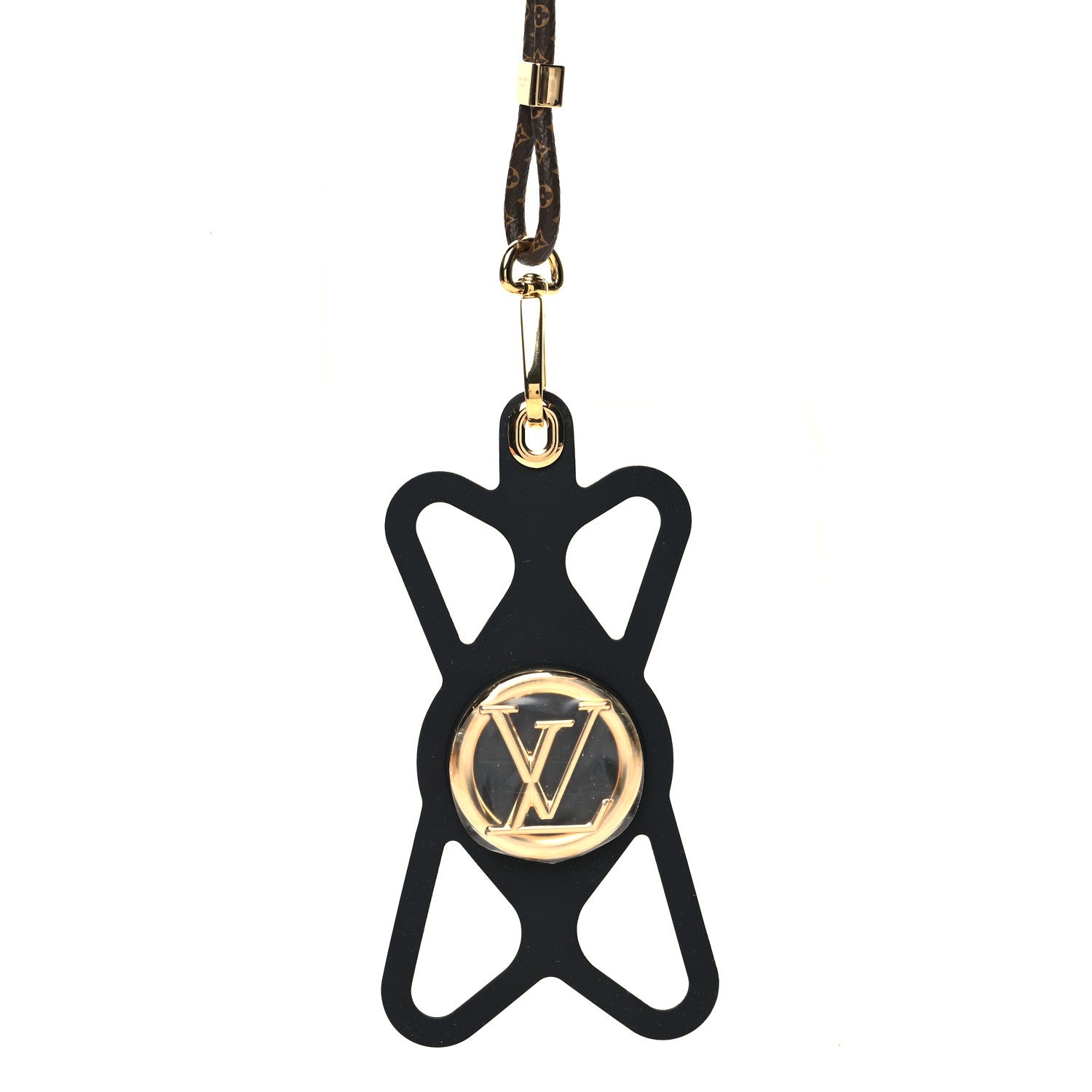 Louis Vuitton Monogram Silicone Louise Phone Holder Black 2 of 4