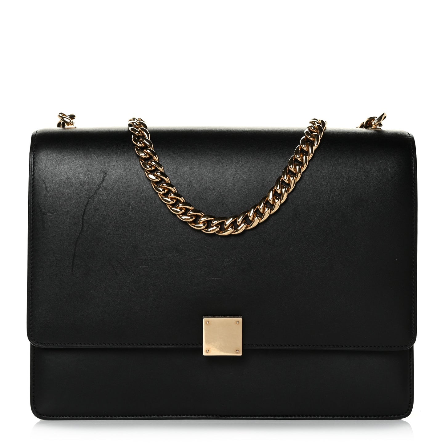 Smooth Calfskin Large Case Black