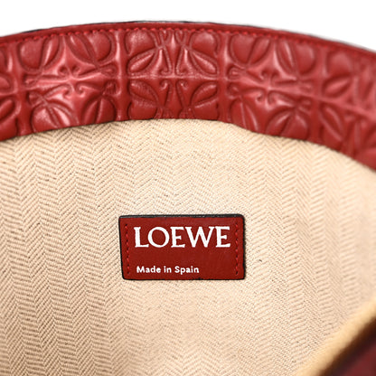 Loewe Calfskin Embossed Repeat T Pouch Raspberry 6 of 7