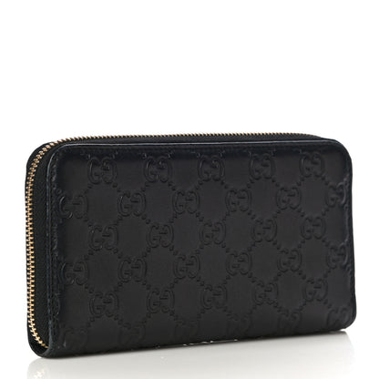 Gucci Guccissima Vitello Tender Zip Around Wallet Black 3 of 12