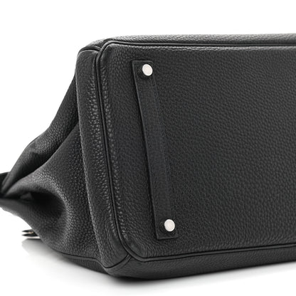Hermes Taurillon Clemence Birkin 35 Black 12 of 13