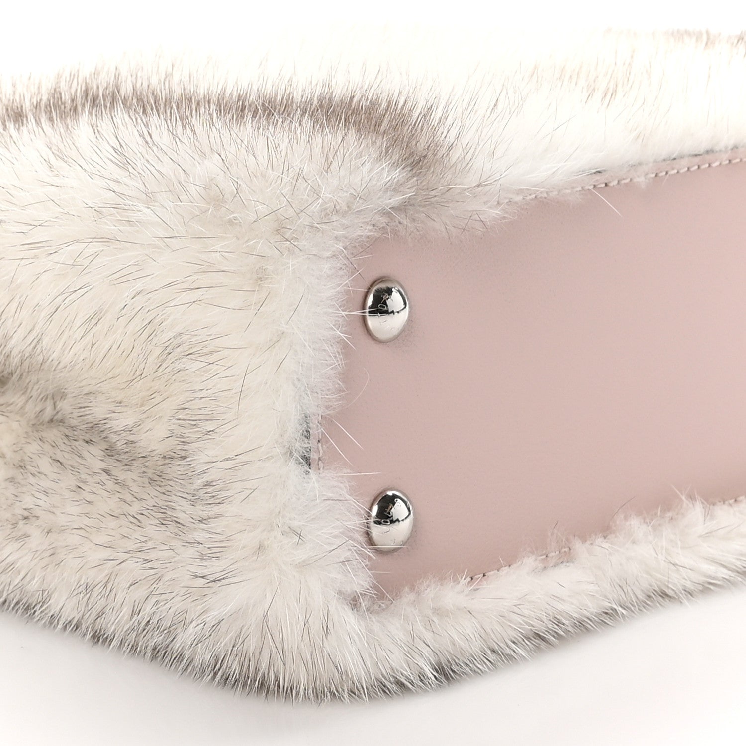 Louis Vuitton Mink Calfskin Goatskin Capucines Mini Silver Snow Grey Rosewater Pink 9 of 11