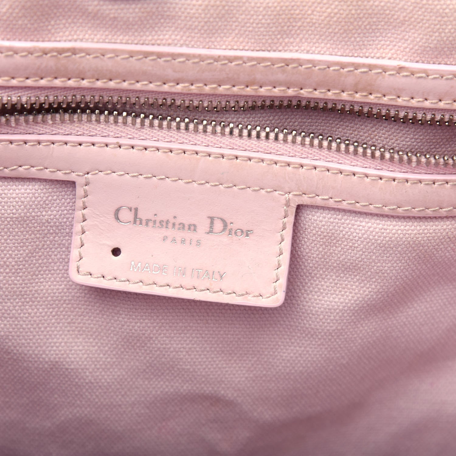 Christian Dior Coated Canvas Cannage Panarea Shopping Tote Pink 6 of 14