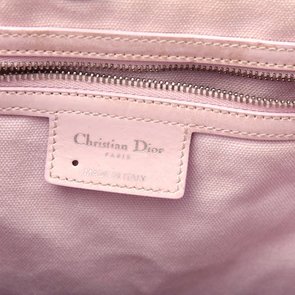 Christian Dior Coated Canvas Cannage Panarea Shopping Tote Pink 6 of 14