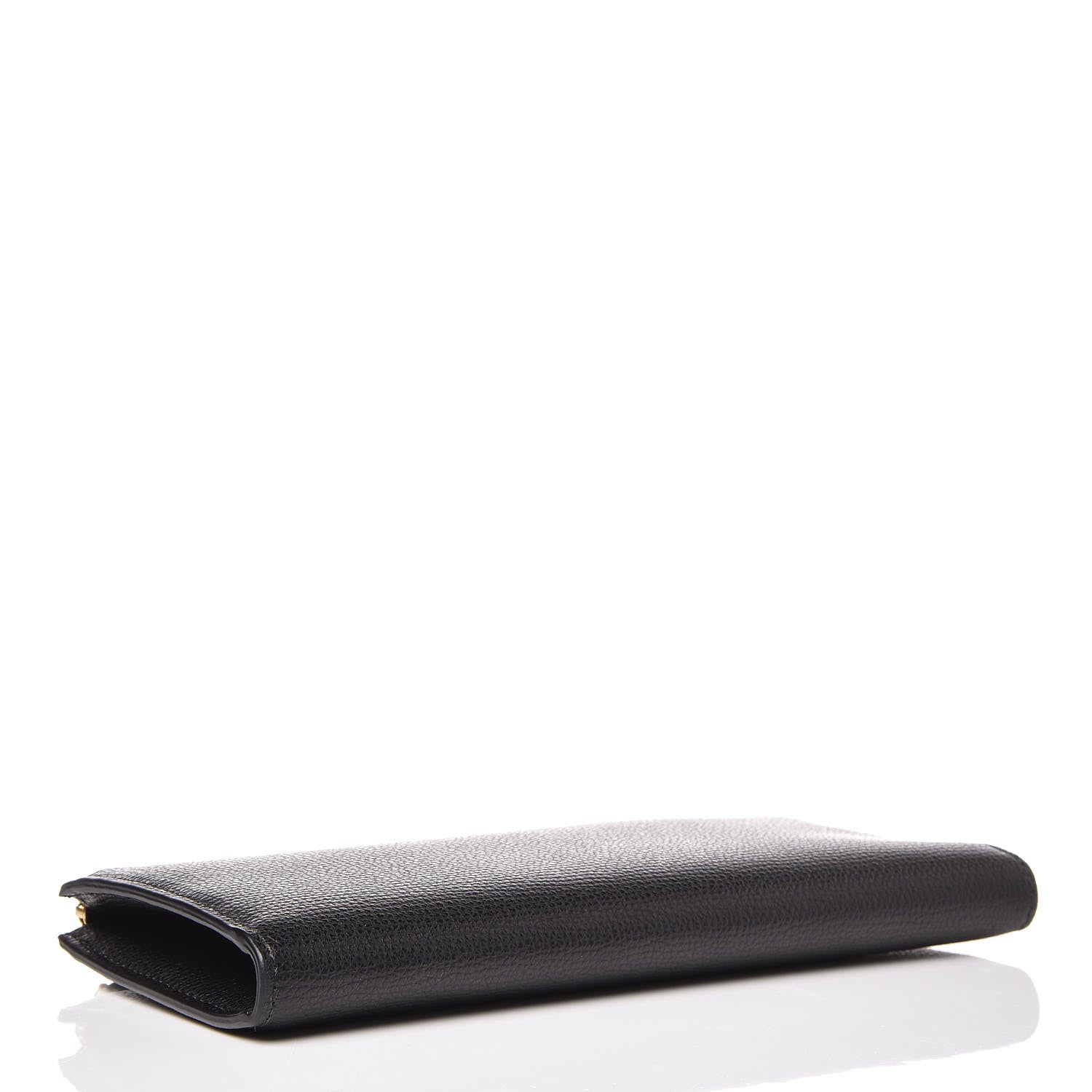 Mulberry Cross Grain Calfskin Long Part Zip Wallet Black 5 of 9