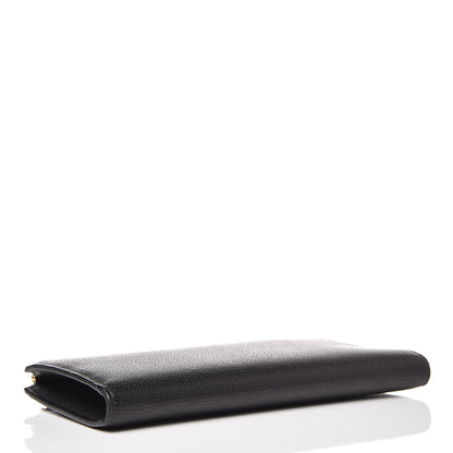 Mulberry Cross Grain Calfskin Long Part Zip Wallet Black 5 of 9
