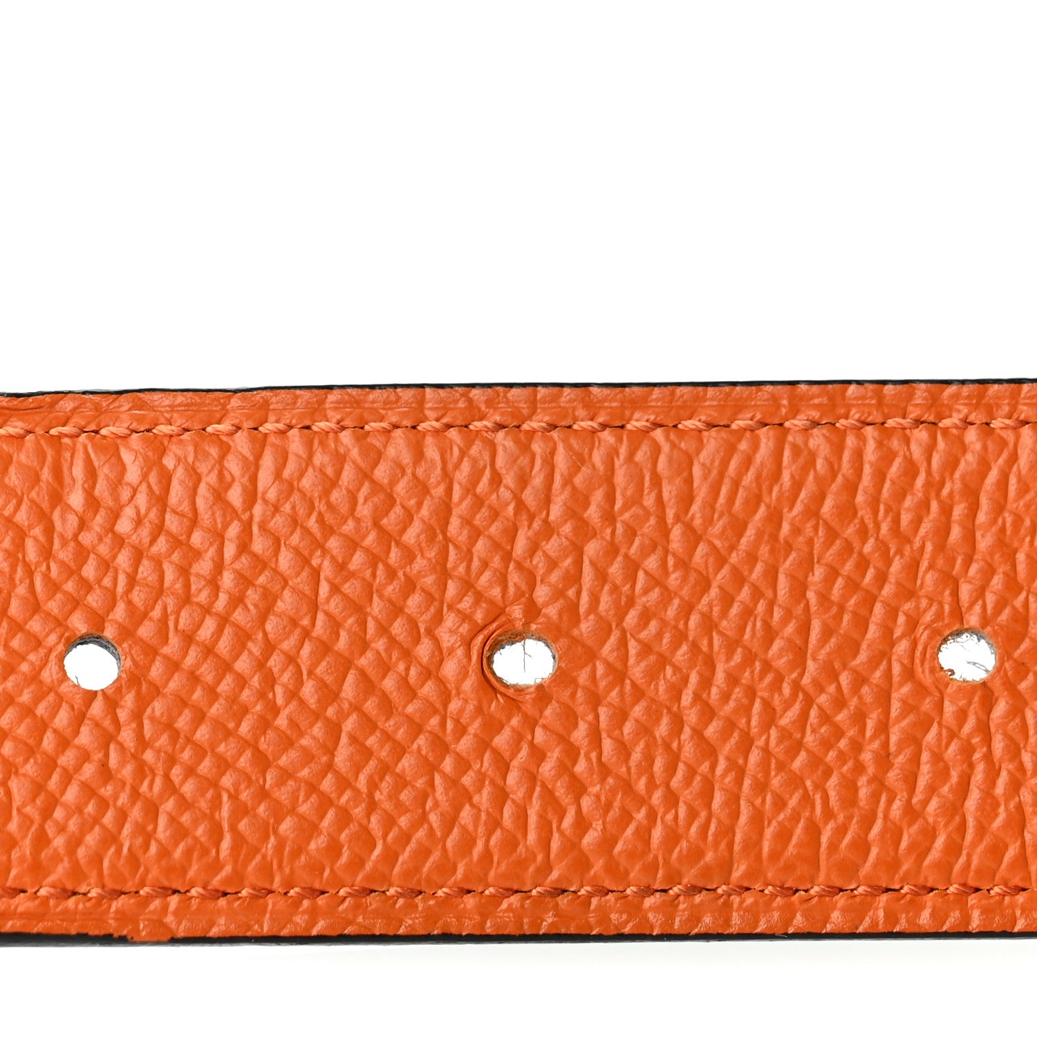 Hermes Epsom Reversible 38mm Belt Strap 110 44 Gris Etain Orange 3 of 6