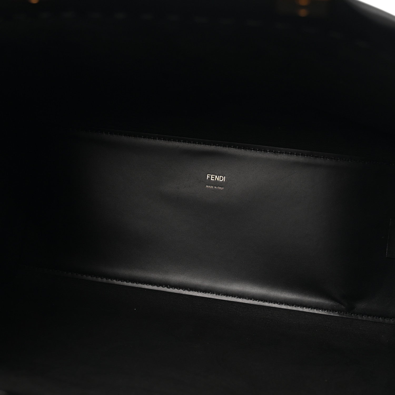 Fendi Vitello King Plexiglass Medium Fendi Sunshine Shopper Tote Black 5 of 14