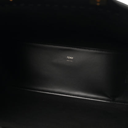 Fendi Vitello King Plexiglass Medium Fendi Sunshine Shopper Tote Black 5 of 14