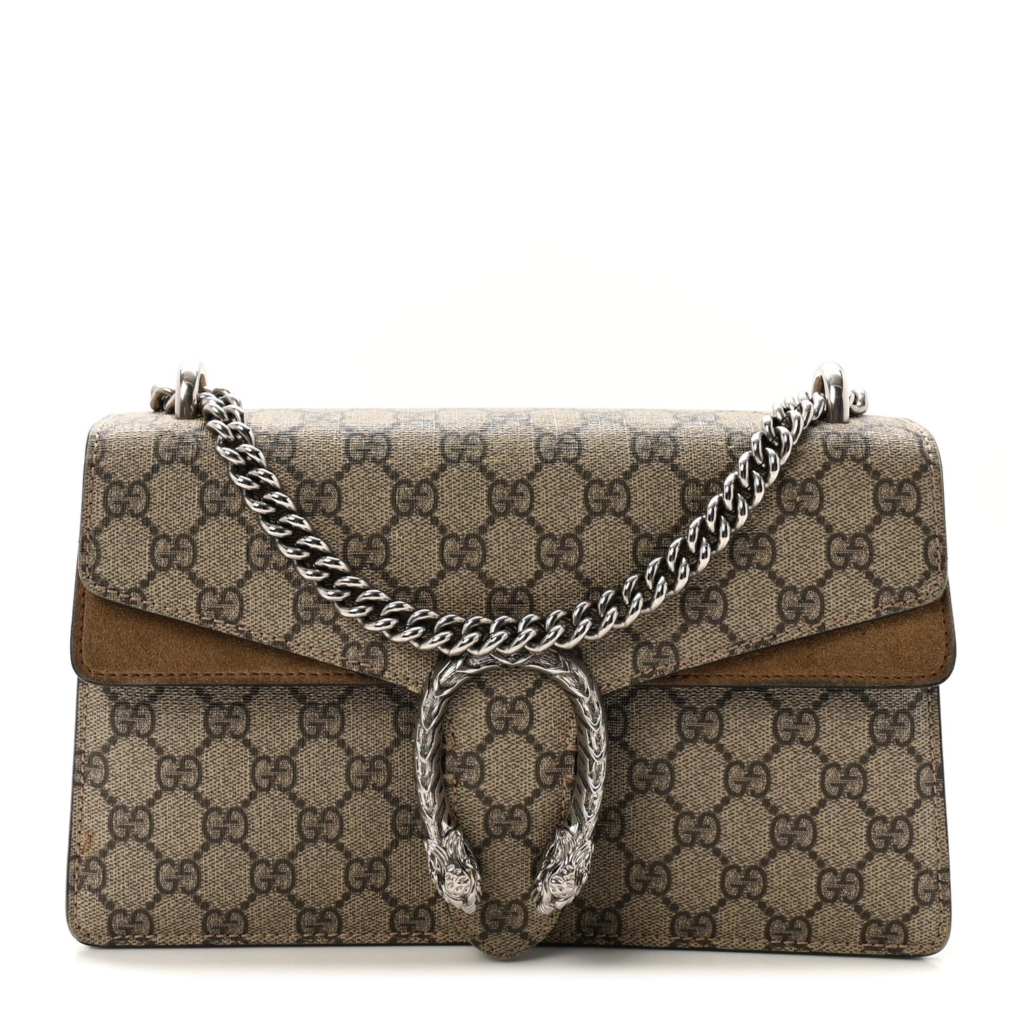 GG Supreme Monogram Small Dionysus Shoulder Bag Taupe