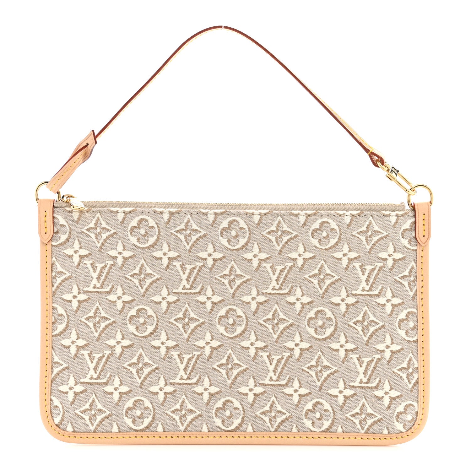 Louis Vuitton Jacquard Monogram Embleme Neverfull MM Pochette Peuplier 1 of 6