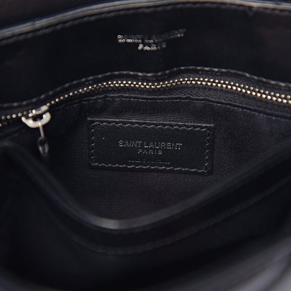 Saint Laurent Calfskin Y Quilted Monogram Toy Loulou Crossbody Bag Black 6 of 10