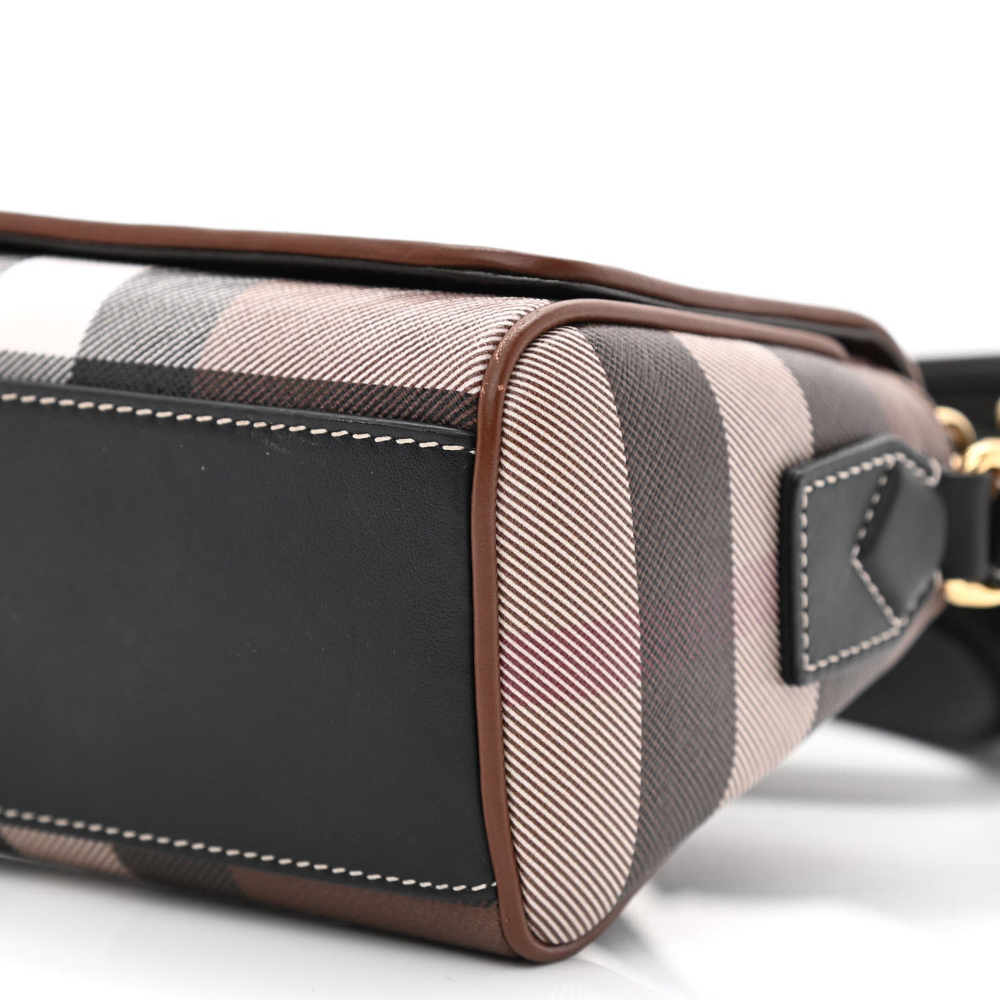E-canvas Check Dorset Crossbody Dark Birch Brown