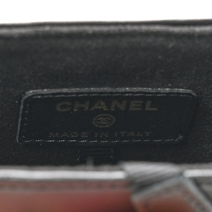 Chanel Tweed Chain Around Phone Holder Beige Black 6 of 10