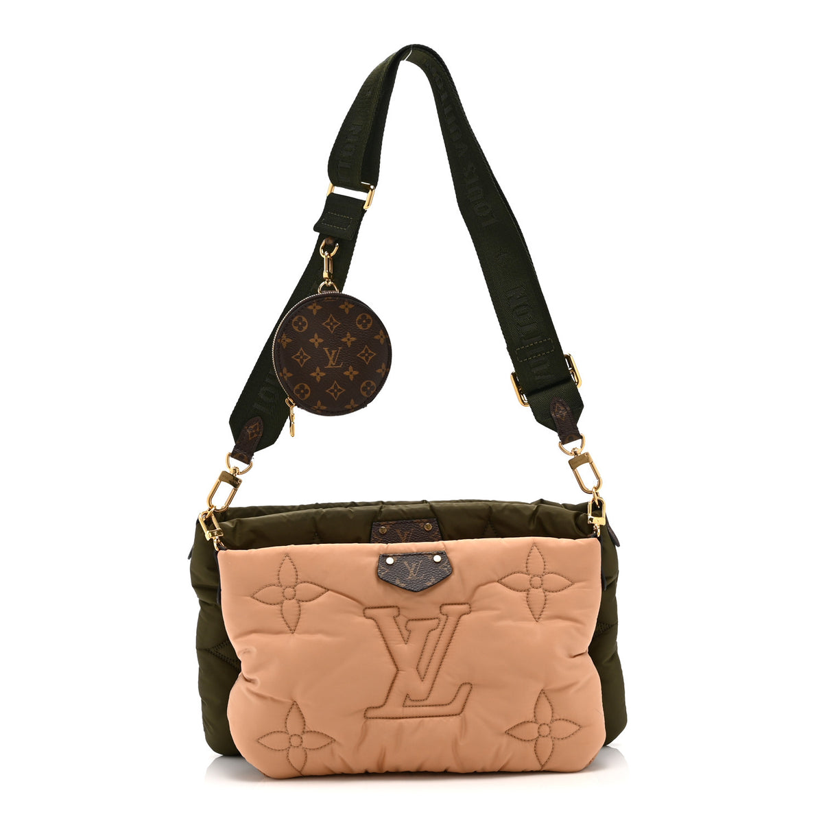 Louis Vuitton Econyl Monogram Pillow Maxi Multi Pochette Accessories Kaki Beige 1 of 11
