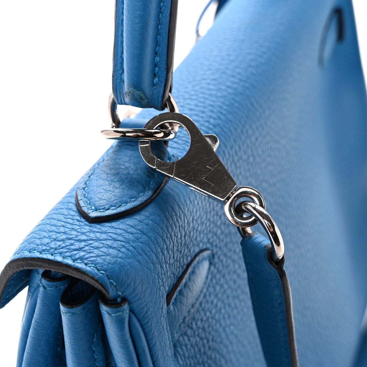 Hermes Togo Kelly Retourne 25 Bleu Frida 11 of 14