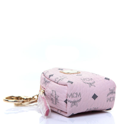 MCM Visetos Backpack Charm Crossbody Pink 3 of 10