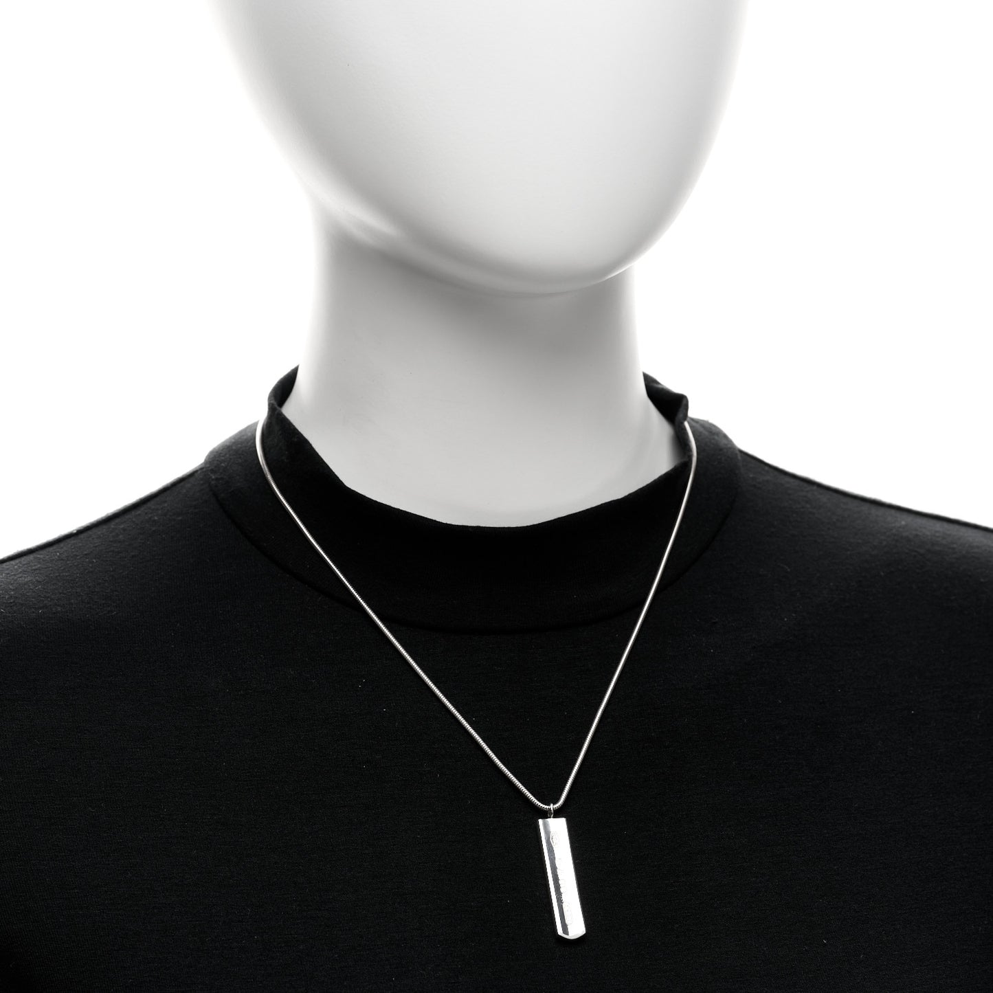 Sterling Silver 1837 Bar Pendant Necklace