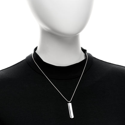 Tiffany Sterling Silver 1837 Bar Pendant Necklace 2 of 4