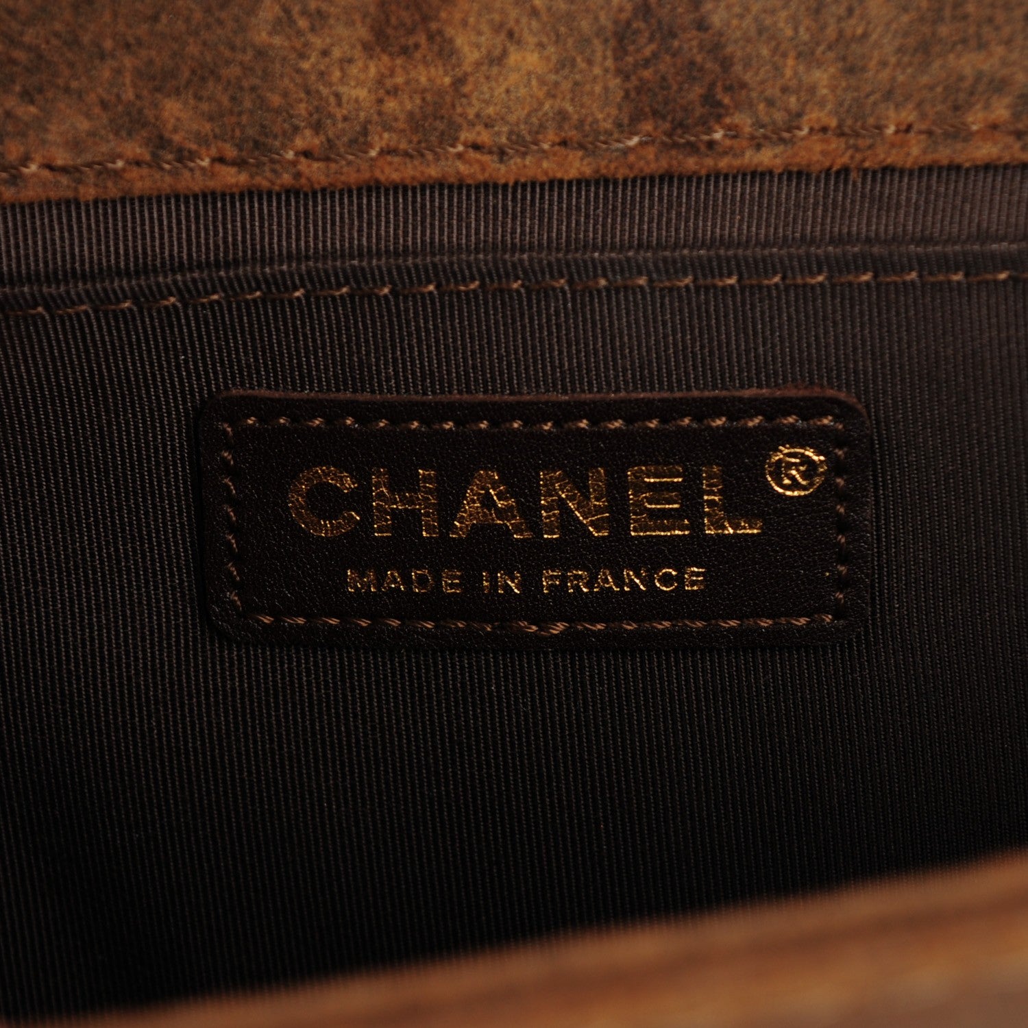 Chanel Nubuck Quilted Medium Boy Flap Brown 7 of 9