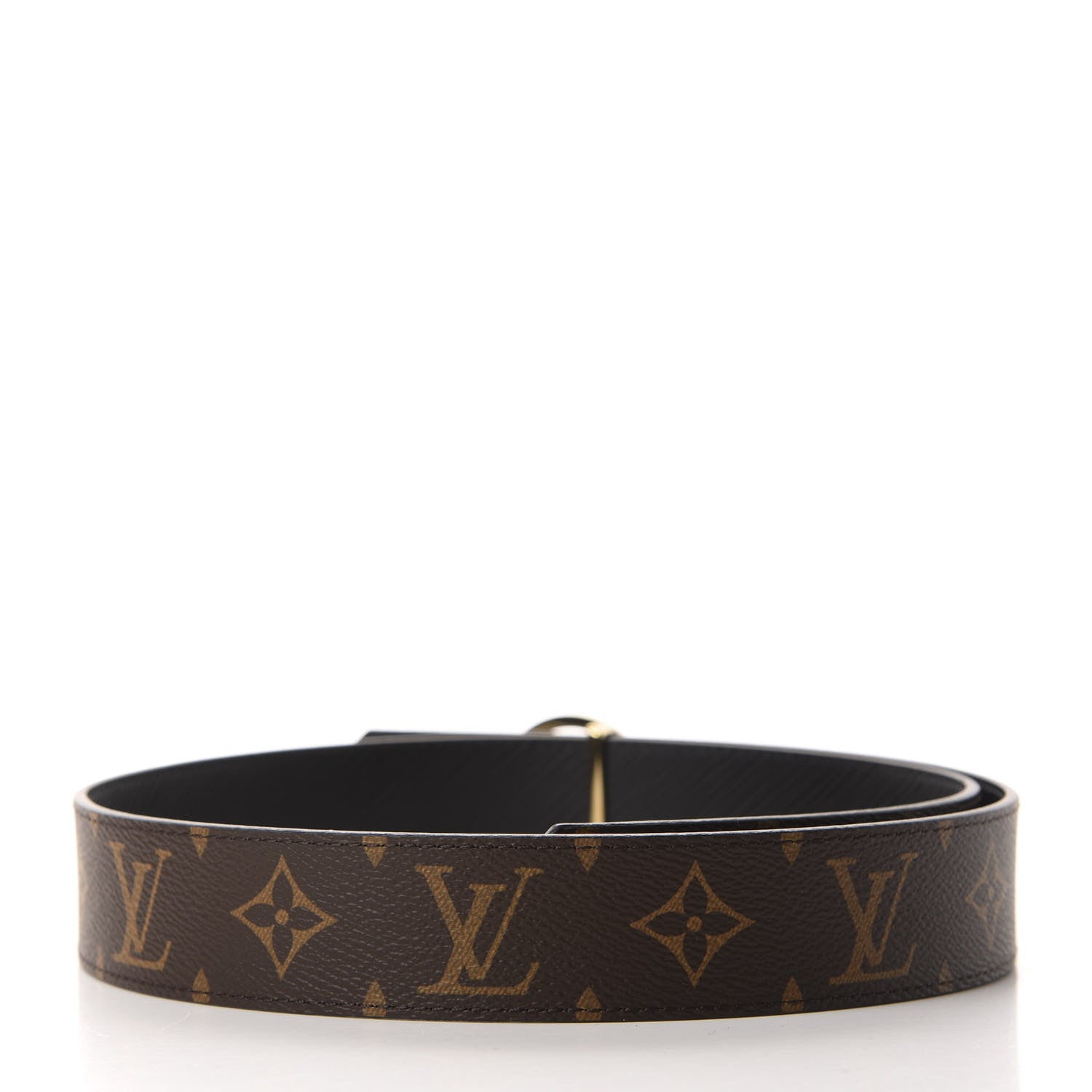 Louis Vuitton Monogram Epi 35mm LV Circle Reversible Belt 80 32 Black 2 of 5