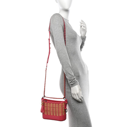 Chanel Rattan Calfskin Small Gabrielle Hobo Beige Pink 2 of 10