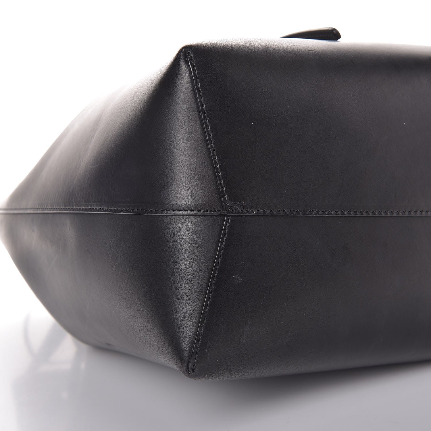 Mansur Gavriel Vegetable Tanned Calfskin Bucket Bag Black Flamma 20 of 22