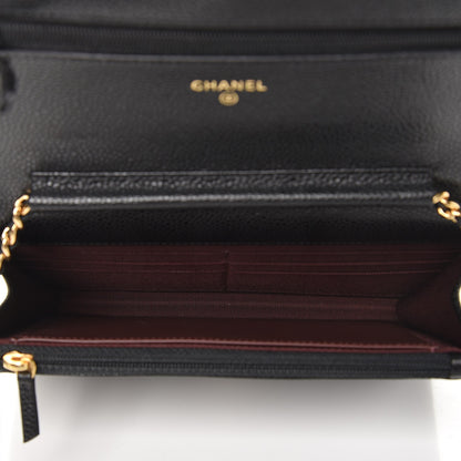 Chanel Caviar Quilted Wallet On Chain WOC Black 5 of 9