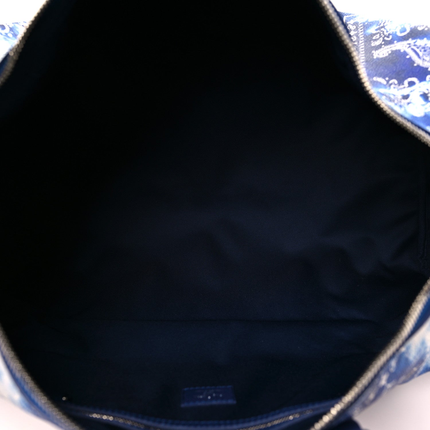 Louis Vuitton Cowhide Monogram Bandana Keepall Bandouliere 50 Blue 4 of 8