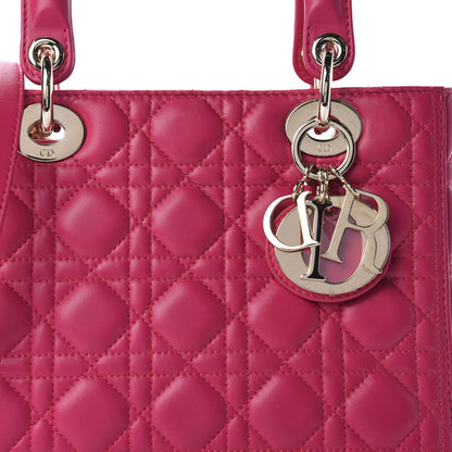 Christian Dior Lambskin Cannage Medium Lady Dior Pink 10 of 10
