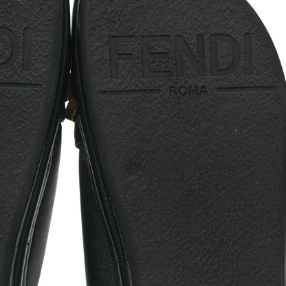 Fendi Vitello Womens Fendigraphy Slide Sandals 36 Black 7 of 10
