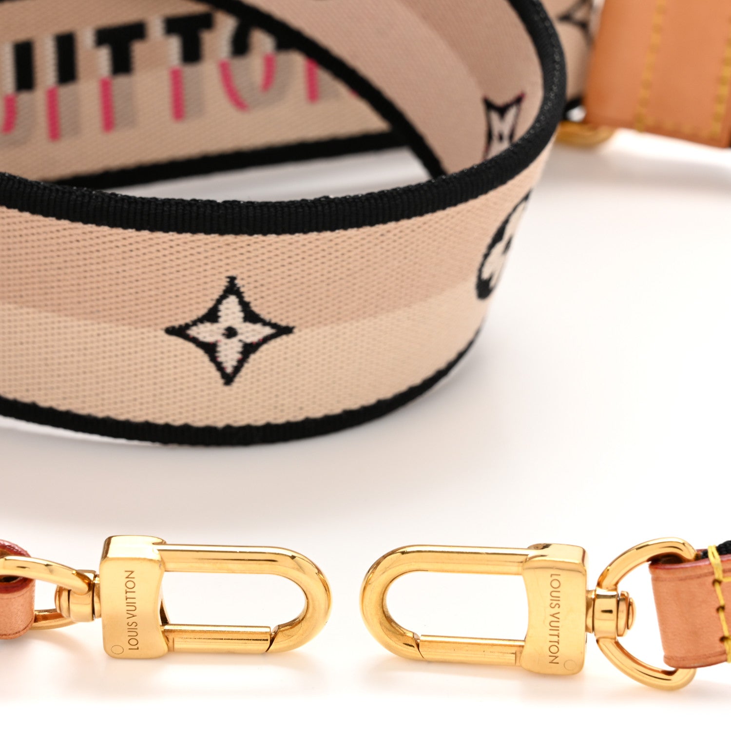 Louis Vuitton Jacquard Diane Shoulder Strap Black 3 of 5