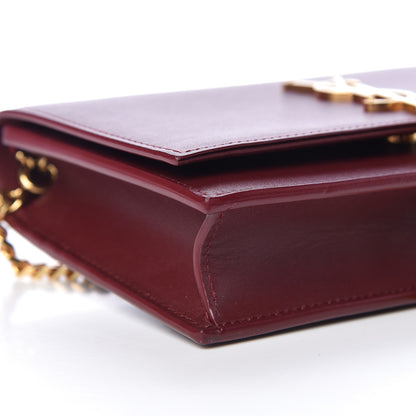 Saint Laurent Smooth Calfskin Classic Monogram Kate Tassel Chain Wallet Palissandre 10 of 12