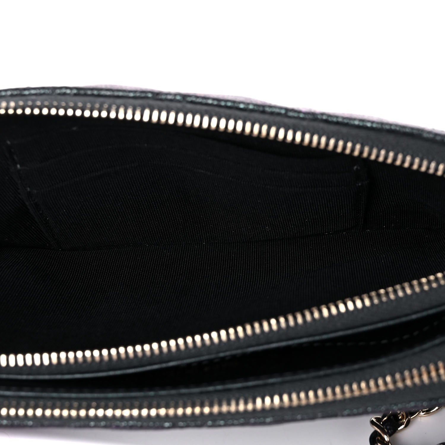 Chanel Iridescent Caviar Quilted Small Clutch With Chain Black 4 of 15