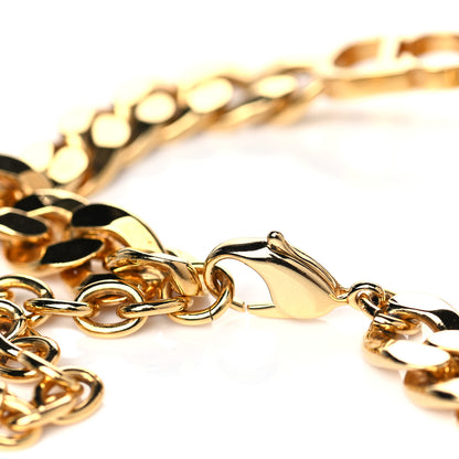 Christian Dior Metal Danseuse Etoile Chain Choker Necklace Gold 4 of 4