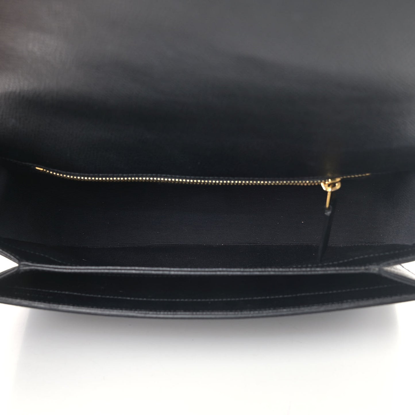 Textured Calfskin Medium Classic Monogram Universite Bag Black