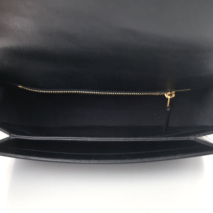Saint Laurent Textured Calfskin Medium Classic Monogram Universite Bag Black 4 of 4