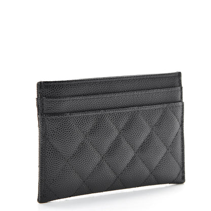 Chanel Caviar Quilted Boy Card Holder Black 3 of 9