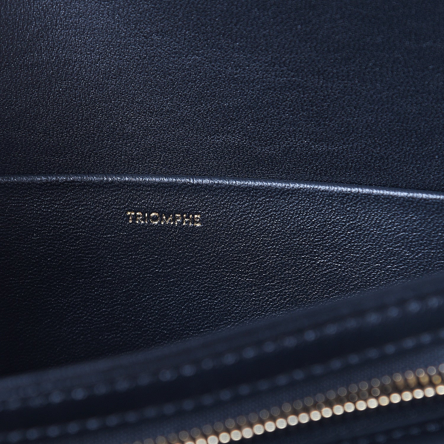 Celine Shiny Calfskin Medium Triomphe Black 5 of 8
