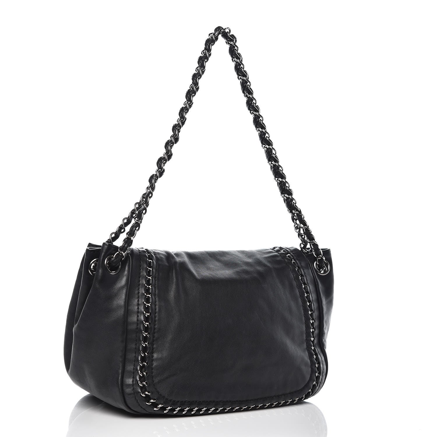 Chanel Smooth Calfskin Luxe Ligne Flap Black 3 of 14